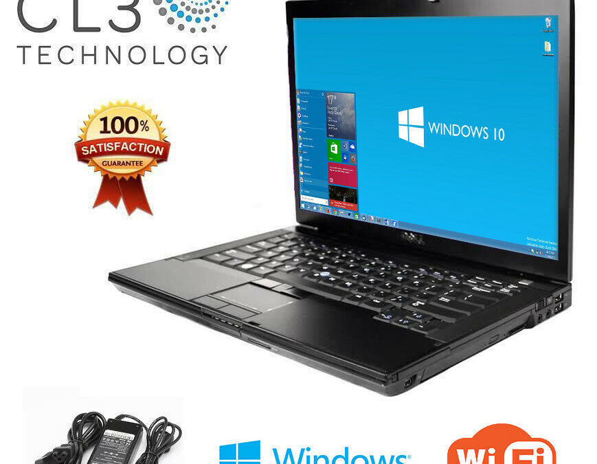 Laptop Dell Latitude E Series Core 2 Duo WIFI Windows 10 Pro 15 "LCD DVD + 4GB